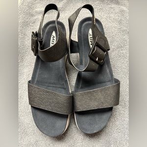MBT Mani 2 Black Nappa Dress Sandals 11-11.5